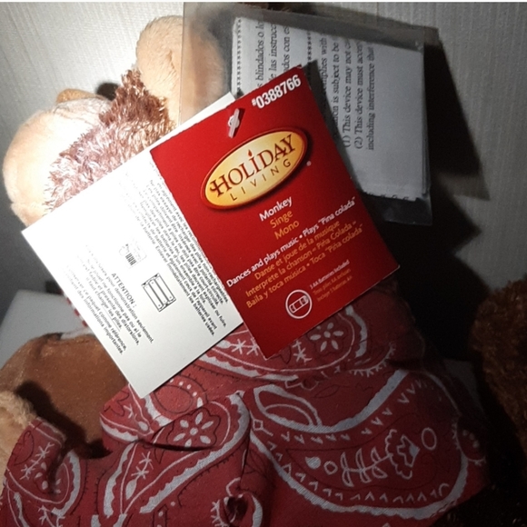 NEW W/ 3 TAGS MUSICAL DANCING STUFFED ANIMAL MONKEY, PLAYS MUSIC - Picture 6 of 7